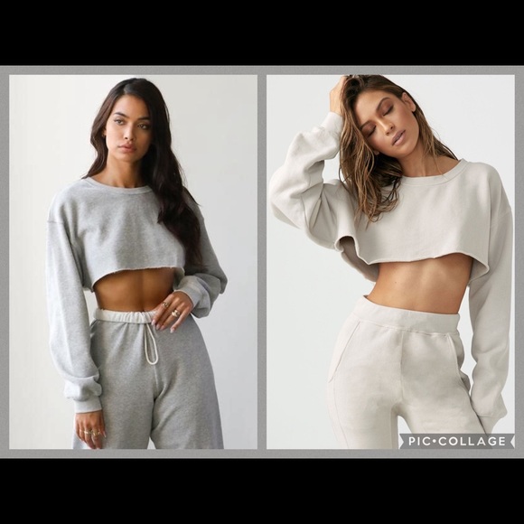 EUC🤍JOAH BROWN🤍RARE DISCONTINUED CROPPED SWEATSHIRT - Picture 5 of 16